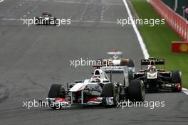 28.08.2011 Spa Francorchamps, Belgium, Kamui Kobayashi (JAP), Sauber F1 Team  - Formula 1 World Championship, Rd 12, Belgian Grand Prix, Sunday Race