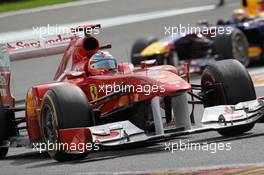 28.08.2011 Spa Francorchamps, Belgium,  Fernando Alonso (ESP), Scuderia Ferrari - Formula 1 World Championship, Rd 12, Belgian Grand Prix, Sunday Race