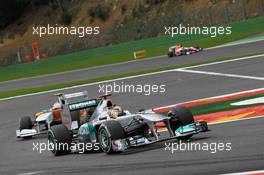 28.08.2011 Spa Francorchamps, Belgium,  Michael Schumacher (GER), Mercedes GP Petronas F1 Team - Formula 1 World Championship, Rd 12, Belgian Grand Prix, Sunday Race