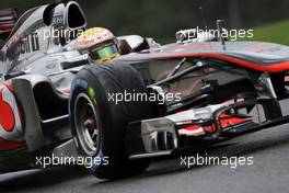 27.08.2011 Spa Francorchamps, Belgium,  Lewis Hamilton (GBR), McLaren Mercedes  - Formula 1 World Championship, Rd 12, Belgian Grand Prix, Saturday Qualifying
