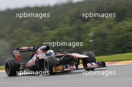 27.08.2011 Spa Francorchamps, Belgium,  Sebastien Buemi (SUI), Scuderia Toro Rosso  - Formula 1 World Championship, Rd 12, Belgian Grand Prix, Saturday Qualifying