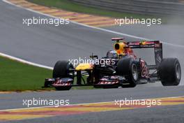 27.08.2011 Spa Francorchamps, Belgium,  Sebastian Vettel (GER), Red Bull Racing  - Formula 1 World Championship, Rd 12, Belgian Grand Prix, Saturday Practice