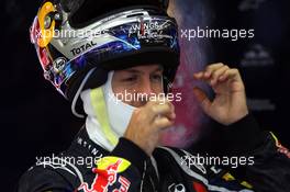 27.08.2011 Spa Francorchamps, Belgium,  Sebastian Vettel (GER), Red Bull Racing - Formula 1 World Championship, Rd 12, Belgian Grand Prix, Saturday Practice