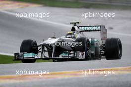 27.08.2011 Spa Francorchamps, Belgium,  Nico Rosberg (GER), Mercedes GP  - Formula 1 World Championship, Rd 12, Belgian Grand Prix, Saturday Practice