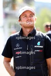 25.08.2011 Spa Francorchamps, Belgium,  Nico Rosberg (GER), Mercedes GP Petronas F1 Team - Formula 1 World Championship, Rd 12, Belgian Grand Prix, Thursday