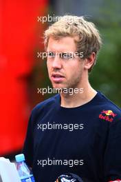 25.08.2011 Spa Francorchamps, Belgium,  Sebastian Vettel (GER), Red Bull Racing - Formula 1 World Championship, Rd 12, Belgian Grand Prix, Thursday