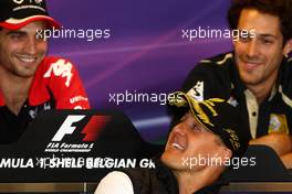 25.08.2011 Spa Francorchamps, Belgium,  Press conference, Michael Schumacher (GER), Mercedes GP  - Formula 1 World Championship, Rd 12, Belgian Grand Prix, Thursday