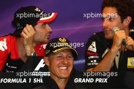 25.08.2011 Spa Francorchamps, Belgium,  Press conference, Michael Schumacher (GER), Mercedes GP  - Formula 1 World Championship, Rd 12, Belgian Grand Prix, Thursday