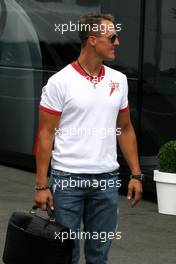 25.08.2011 Spa Francorchamps, Belgium,  Michael Schumacher (GER), Mercedes GP  - Formula 1 World Championship, Rd 12, Belgian Grand Prix, Thursday