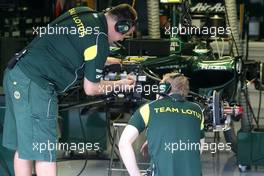 25.08.2011 Spa Francorchamps, Belgium,  Team Lotus  - Formula 1 World Championship, Rd 12, Belgian Grand Prix, Thursday