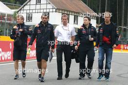 25.08.2011 Spa Francorchamps, Belgium,  Sebastian Vettel (GER), Red Bull Racing  - Formula 1 World Championship, Rd 12, Belgian Grand Prix, Thursday