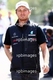 25.08.2011 Spa Francorchamps, Belgium,  Nico Rosberg (GER), Mercedes GP Petronas F1 Team - Formula 1 World Championship, Rd 12, Belgian Grand Prix, Thursday