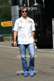 25.08.2011 Spa Francorchamps, Belgium,  Sergio Pérez (MEX), Sauber F1 Team - Formula 1 World Championship, Rd 12, Belgian Grand Prix, Thursday