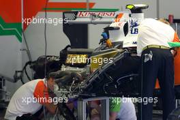 25.08.2011 Spa Francorchamps, Belgium,  Force India Racing Team  - Formula 1 World Championship, Rd 12, Belgian Grand Prix, Thursday