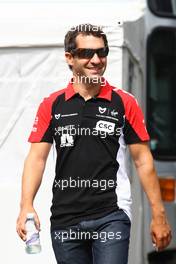 25.08.2011 Spa Francorchamps, Belgium,  Timo Glock (GER), Marussia Virgin Racing - Formula 1 World Championship, Rd 12, Belgian Grand Prix, Thursday