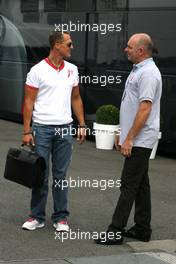 25.08.2011 Spa Francorchamps, Belgium,  Michael Schumacher (GER), Mercedes GP  - Formula 1 World Championship, Rd 12, Belgian Grand Prix, Thursday