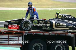 25.11.2011 Interlargos, Brazil,  Car of Romain Grosjean (FRA) , Lotus Renault GP  - Formula 1 World Championship, Rd 19, Brazilian Grand Prix, Friday Practice