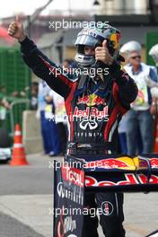27.11.2011 Interlargos, Brazil,  Sebastian Vettel (GER), Red Bull Racing  - Formula 1 World Championship, Rd 19, Brazilian Grand Prix, Sunday Podium