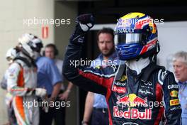 27.11.2011 Interlargos, Brazil,  Mark Webber (AUS), Red Bull Racing  - Formula 1 World Championship, Rd 19, Brazilian Grand Prix, Sunday Podium