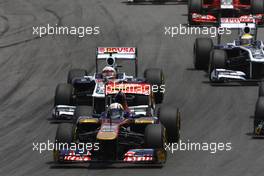 27.11.2011 Sao Paulo, Brazil, Jaime Alguersuari (ESP), Scuderia Toro Rosso  - Formula 1 World Championship, Rd 19, Brazilian Grand Prix, Sunday Race