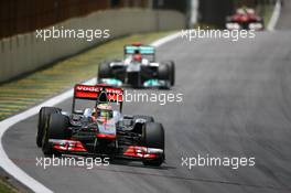 27.11.2011 Sao Paulo, Brazil, Lewis Hamilton (GBR), McLaren Mercedes  - Formula 1 World Championship, Rd 19, Brazilian Grand Prix, Sunday Race