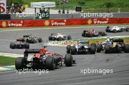 27.11.2011 Sao Paulo, Brazil, Jerome d'Ambrosio (BEL), Marussia Virgin Racing  - Formula 1 World Championship, Rd 19, Brazilian Grand Prix, Sunday Race