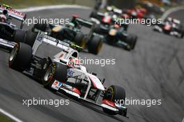 27.11.2011 Sao Paulo, Brazil, Sergio Perez (MEX), Sauber F1 Team  - Formula 1 World Championship, Rd 19, Brazilian Grand Prix, Sunday Race