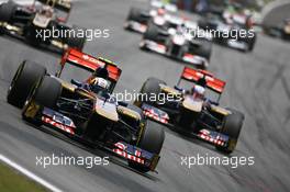 27.11.2011 Sao Paulo, Brazil, Jaime Alguersuari (ESP), Scuderia Toro Rosso  - Formula 1 World Championship, Rd 19, Brazilian Grand Prix, Sunday Race