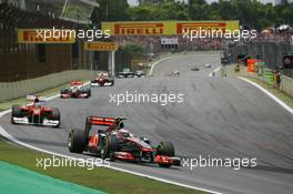 27.11.2011 Sao Paulo, Brazil, Jenson Button (GBR), McLaren Mercedes  - Formula 1 World Championship, Rd 19, Brazilian Grand Prix, Sunday Race