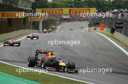 27.11.2011 Sao Paulo, Brazil, Mark Webber (AUS), Red Bull Racing  - Formula 1 World Championship, Rd 19, Brazilian Grand Prix, Sunday Race