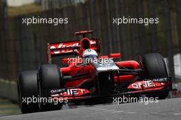 26.11.2011 Sao Paulo, Brazil, Timo Glock (GER), Marussia Virgin Racing  - Formula 1 World Championship, Rd 19, Brazilian Grand Prix, Saturday Practice