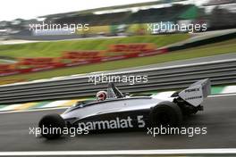 27.11.2011 Interlargos, Brazil,  Nelson Piquet (BRA) drives the Brabham BT49 - Formula 1 World Championship, Rd 19, Brazilian Grand Prix, Sunday