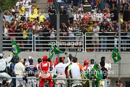 27.11.2011 Sao Paulo, Brazil, drivers parade  - Formula 1 World Championship, Rd 19, Brazilian Grand Prix, Sunday