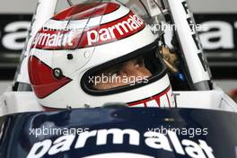 27.11.2011 Interlargos, Brazil,  Nelson Piquet (BRA) drives the Brabham BT49  - Formula 1 World Championship, Rd 19, Brazilian Grand Prix, Sunday