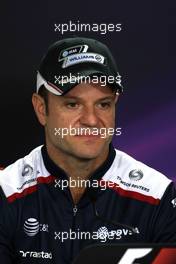 24.11.2011 Interlargos, Brazil,  Rubens Barrichello (BRA), Williams F1 Team  - Formula 1 World Championship, Rd 19, Brazilian Grand Prix, Thursday Press Conference