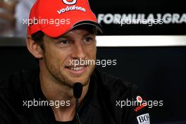 24.11.2011 Interlargos, Brazil,  Jenson Button (GBR), McLaren Mercedes  - Formula 1 World Championship, Rd 19, Brazilian Grand Prix, Thursday Press Conference