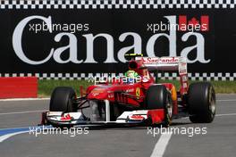 10.06.2011 Montreal, Canada,  Felipe Massa (BRA0, Scuderia Ferrari - Formula 1 World Championship, Rd 07, Canadian Grand Prix, Friday Practice
