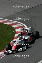 10.06.2011 Montreal, Canada,  Vitantonio Liuzzi (ITA), Hispania Racing Team, HRT  - Formula 1 World Championship, Rd 07, Canadian Grand Prix, Friday Practice