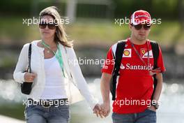 10.06.2011 Montreal, Canada,  Rafaela Massa (BRA), Wife of Felipe Massa, Felipe Massa (BRA), Scuderia Ferrari - Formula 1 World Championship, Rd 07, Canadian Grand Prix, Friday