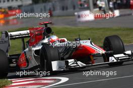 10.06.2011 Montreal, Canada,  Narain Karthikeyan (IND), Hispania Racing Team, HRT  - Formula 1 World Championship, Rd 07, Canadian Grand Prix, Friday Practice