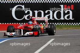 10.06.2011 Montreal, Canada,  Fernando Alonso (ESP), Scuderia Ferrari - Formula 1 World Championship, Rd 07, Canadian Grand Prix, Friday Practice
