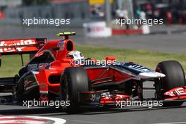 10.06.2011 Montreal, Canada,  Jerome d'Ambrosio (BEL), Virgin Racing  - Formula 1 World Championship, Rd 07, Canadian Grand Prix, Friday Practice