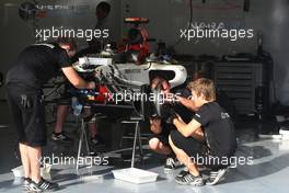 10.06.2011 Montreal, Canada,  Hispania Racing F1 Team, HRT mechanic - Formula 1 World Championship, Rd 07, Canadian Grand Prix, Friday