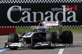 10.06.2011 Montreal, Canada,  Rubens Barrichello (BRA), AT&T Williams - Formula 1 World Championship, Rd 07, Canadian Grand Prix, Friday Practice