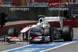 10.06.2011 Montreal, Canada,  Pedro de la Rosa (ESP) in the Sauber F1 Team - Formula 1 World Championship, Rd 07, Canadian Grand Prix, Friday Practice