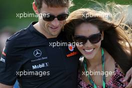 10.06.2011 Montreal, Canada,  Jenson Button (GBR), McLaren Mercedes, Jessica Michibata (JPN) girlfriend of Jenson Button (GBR) - Formula 1 World Championship, Rd 07, Canadian Grand Prix, Friday