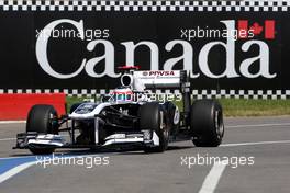 10.06.2011 Montreal, Canada,  Rubens Barrichello (BRA), AT&T Williams - Formula 1 World Championship, Rd 07, Canadian Grand Prix, Friday Practice