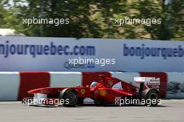 10.06.2011 Montreal, Canada,  Fernando Alonso (ESP), Scuderia Ferrari, F150 - Formula 1 World Championship, Rd 07, Canadian Grand Prix, Friday Practice