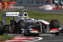 10.06.2011 Montreal, Canada,  Sergio Perez (MEX), Sauber F1 Team  - Formula 1 World Championship, Rd 07, Canadian Grand Prix, Friday Practice