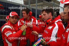 12.06.2011 Montreal, Canada,  Felipe Massa (BRA), Scuderia Ferrari and Rob Smedly, (GBR), Scuderia Ferrari, Chief Engineer of Felipe Massa (BRA) - Formula 1 World Championship, Rd 07, Canadian Grand Prix, Sunday Pre-Race Grid
